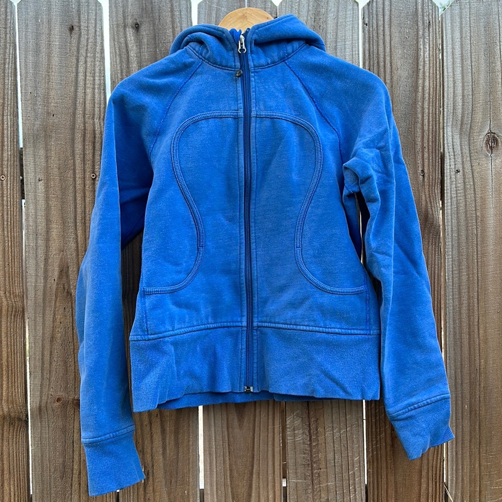 Lululemon Scuba Hoodie Jacket Blue Size 8